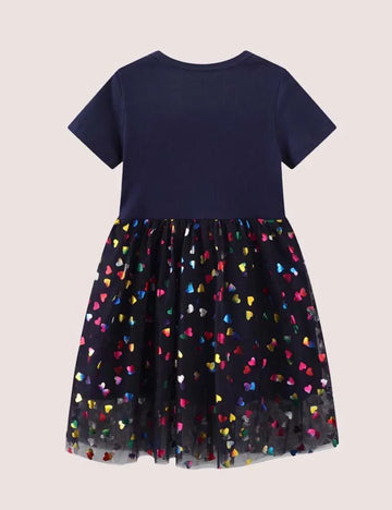 Colorful Sequined Unicorn Tulle Dress - Mini Taylor